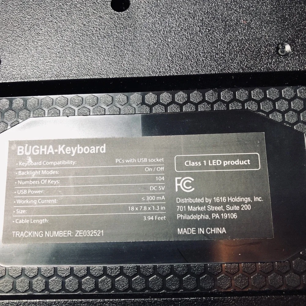 Black Gaming Keyboard
